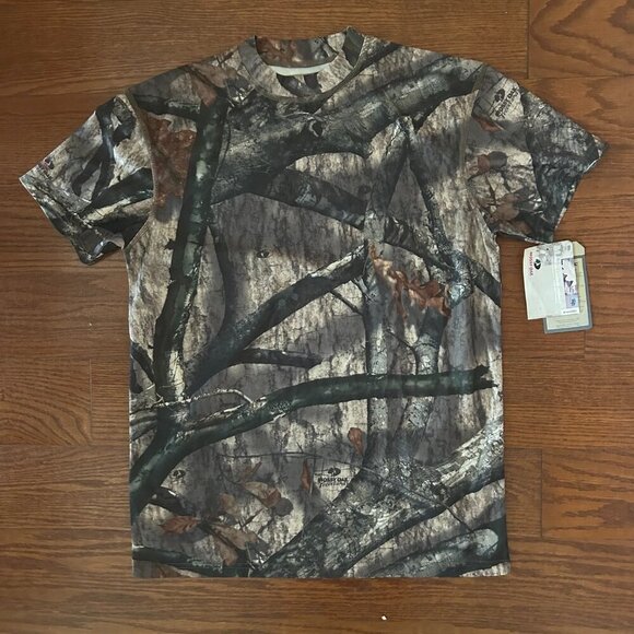 NWT Russell Outdoors Mossy Oak Camo Vaportec SS Tee Mock Neck Size Medium - Picture 8 of 8